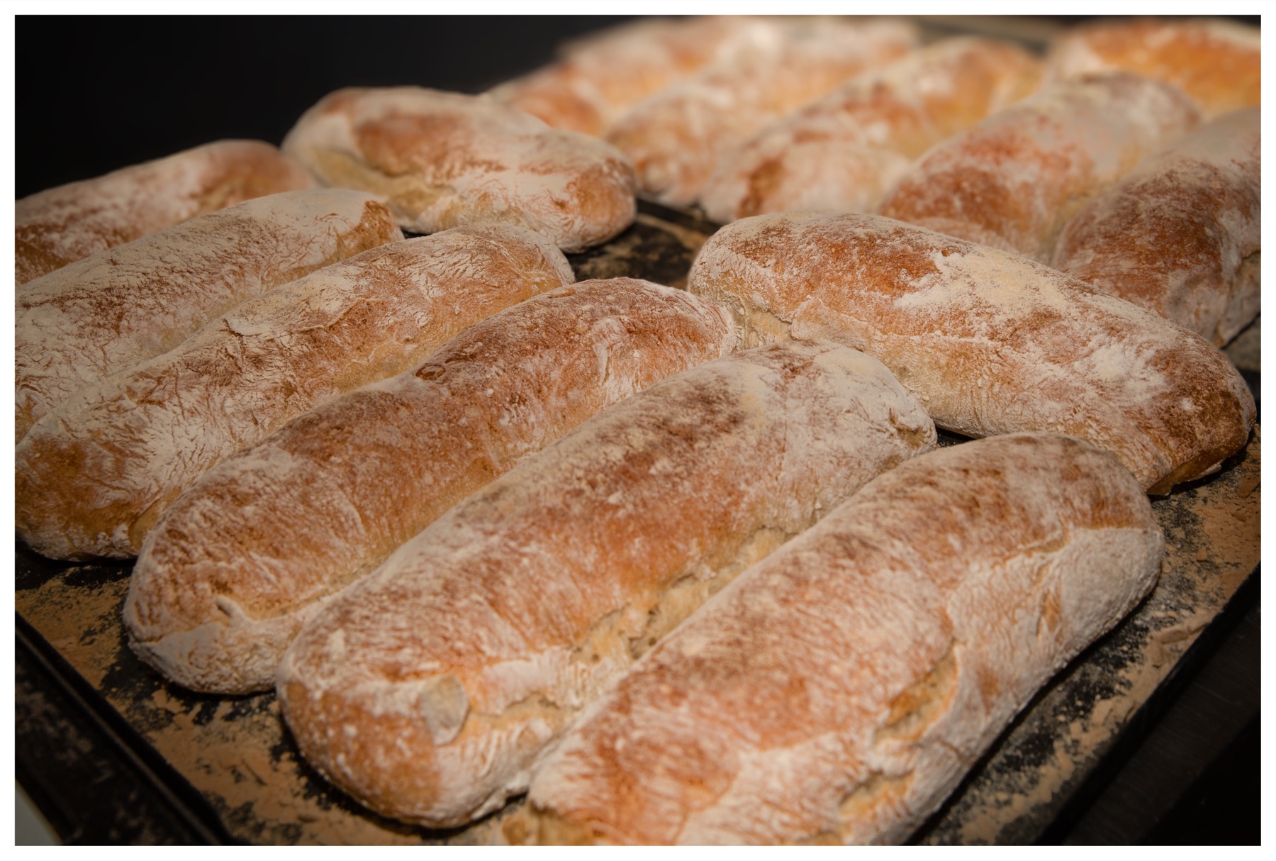 Wood-fired bread fresh from the Olympia oven